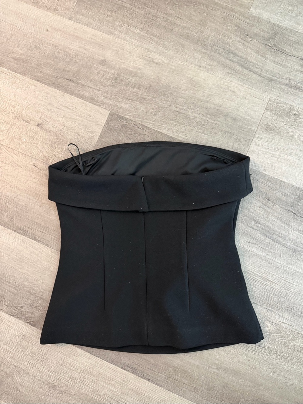 Black Off-Shoulder Foldover Top - Picture 2 of 3